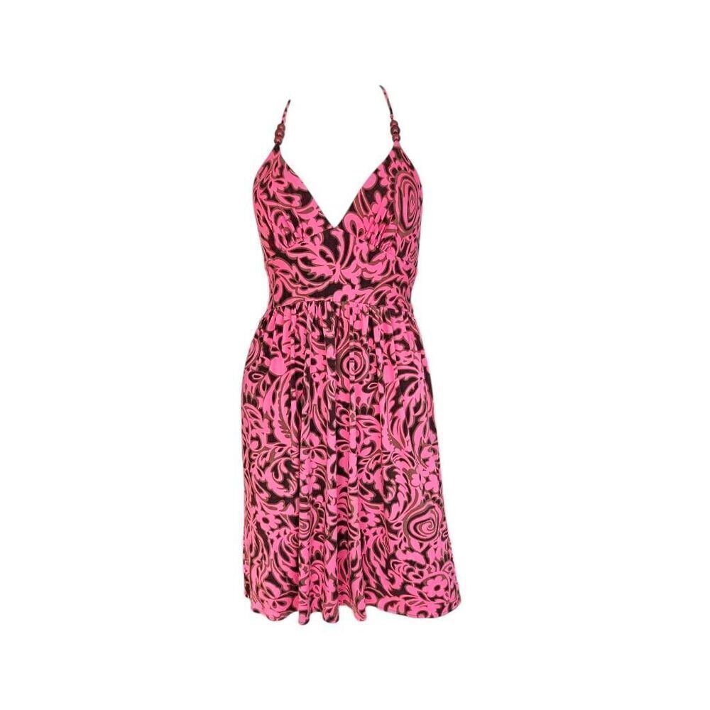 y2k vintage halter mini dress